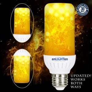 2 pack enlighten led flame effect light bulb image