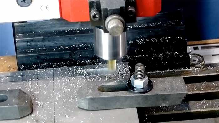 X2 milling a piece of metal