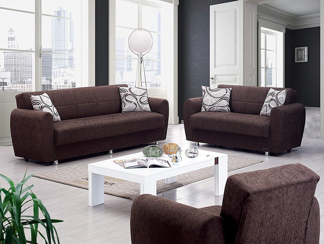 beyan modern convertible sofa bed image