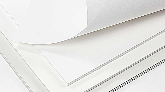 Different weight of cardstock paper sheets