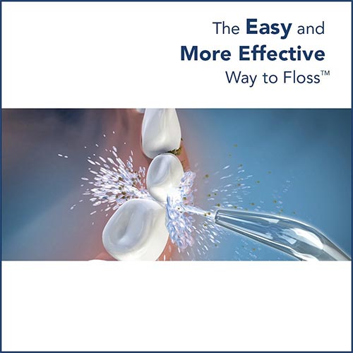 The easy and more effective way to floss - waterpik ad
