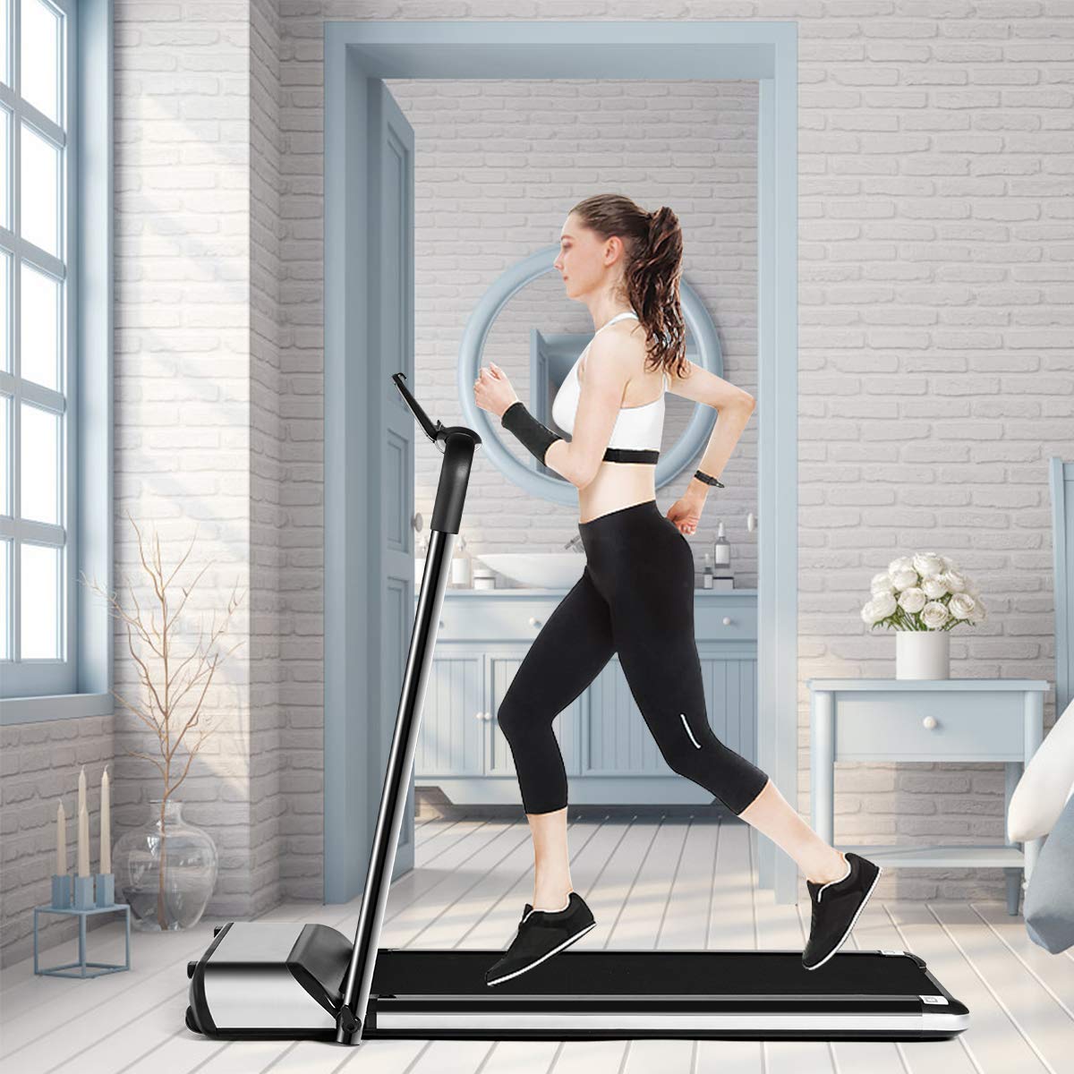 goplus electric folding treadmill image