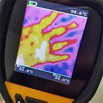 Thermal image screen