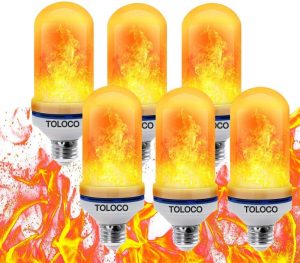 toloco led flame effect light bulb image