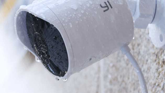 Yi Outdoor motion detection camera under the rain